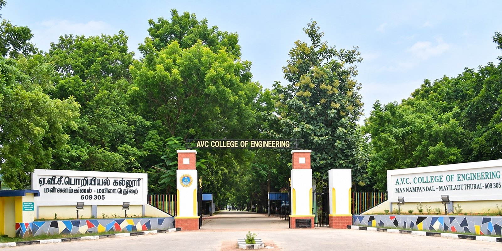 Main entrance gate of A.V.C. College of Engineering